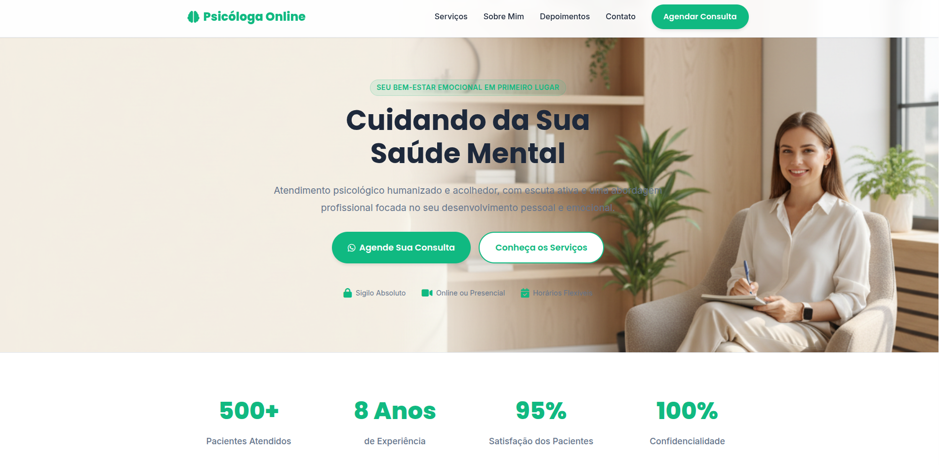Psychologist Landing Page